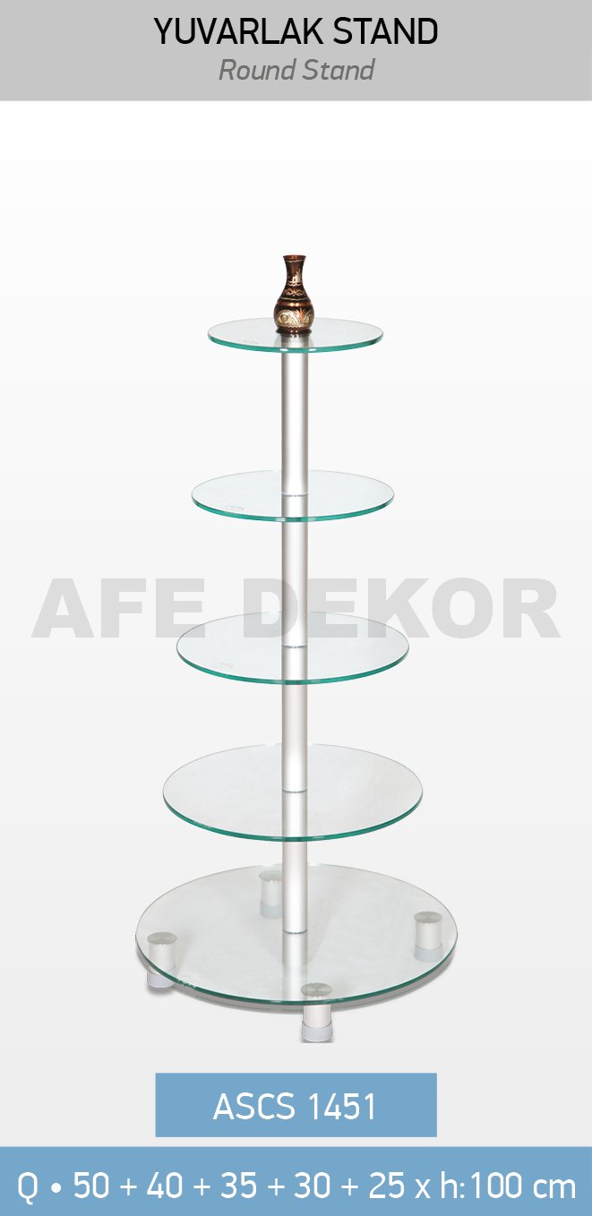 Yuvarlak Cam Stand